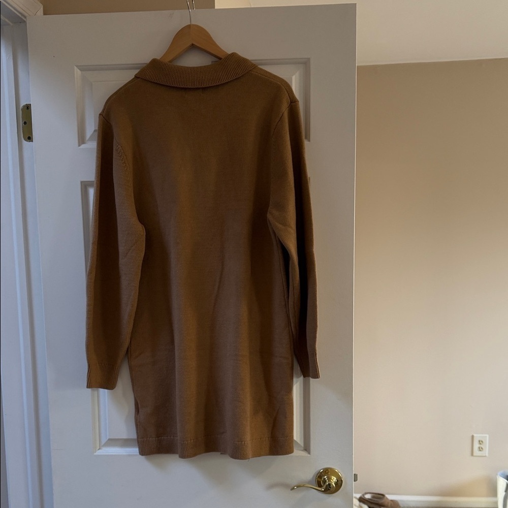 H&M Camel Sweater Dress - Picture 3 of 8